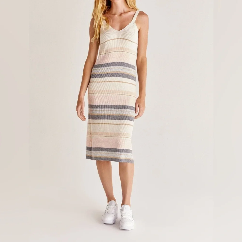 Z Supply Malibu Striped Knit Dress - Picture 1 of 13